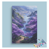 Eazy Arts Purple Valley River Landscape Paint by Numbers Kit