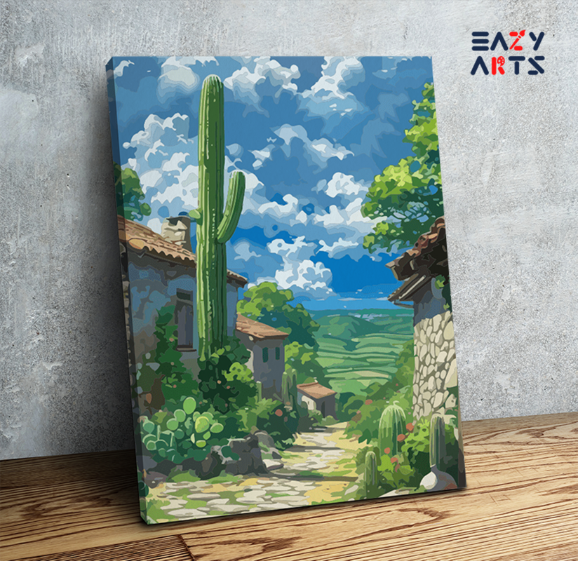 Desert Village Path Paint by Numbers Kit