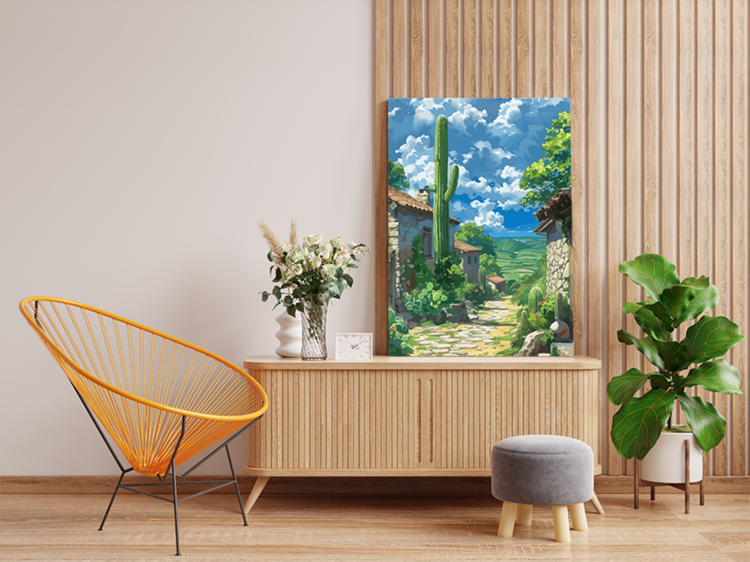 Desert Village Path Paint by Numbers Kit