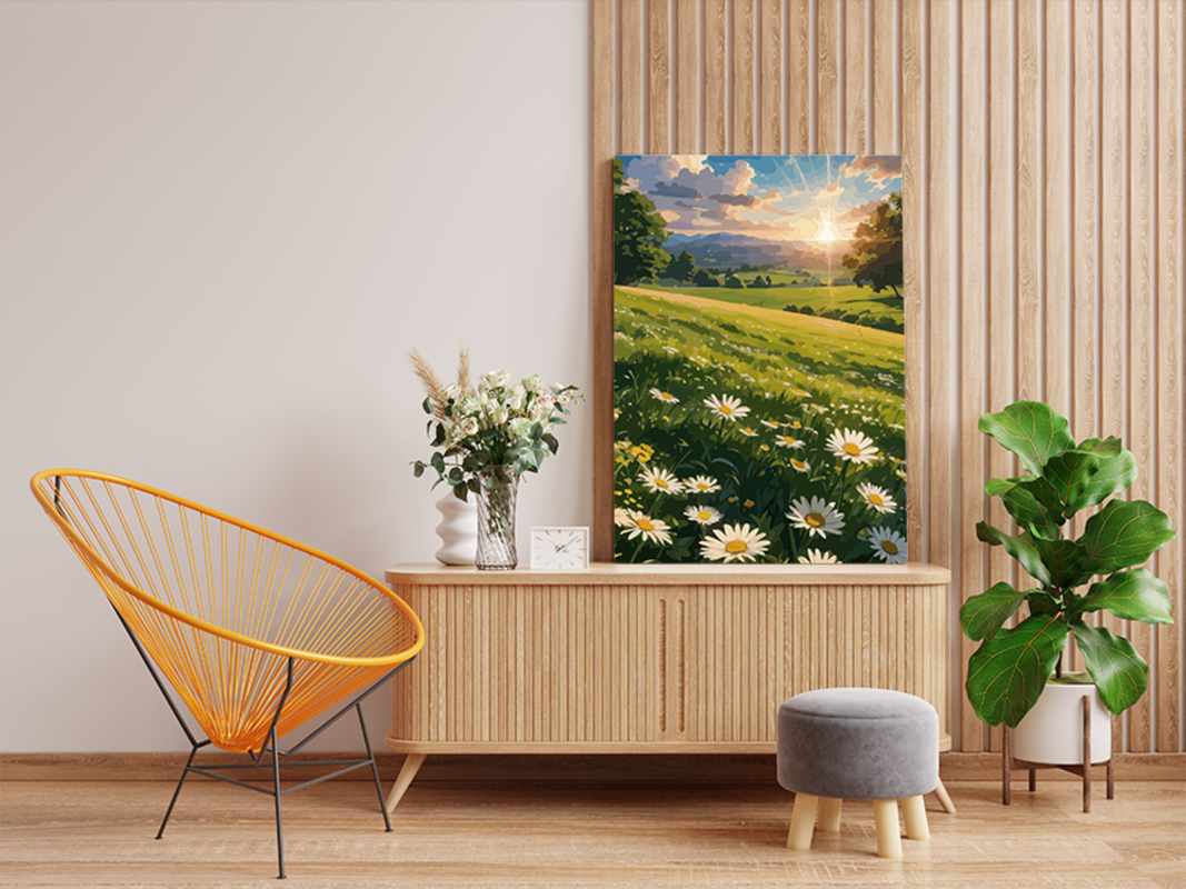 Sunset Daisy Meadow Paint by Numbers Kit