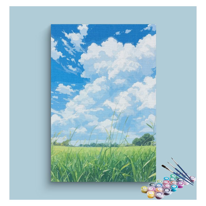 Sunny Field and Sky Paint by Numbers Kit