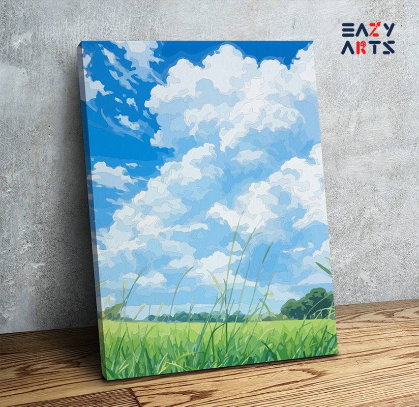 Sunny Field and Sky Paint by Numbers Kit