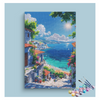 Eazy Arts Sunlit Mediterranean Coast Paint by Numbers Kit