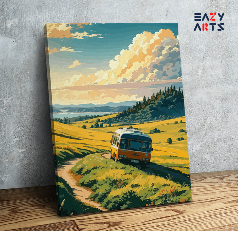 Countryside Road Trip Paint by Numbers Kit