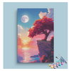 Eazy Arts Moonlit Sunset Cliff Paint by Numbers Kit