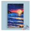 Eazy Arts Moonlit Ocean Waves Paint by Numbers Kit