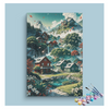 Eazy Arts Charming Mountain Village Paint by Numbers Kit