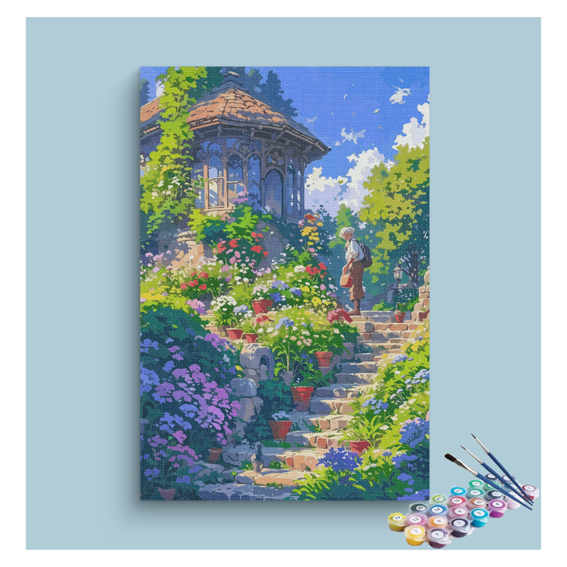 Blooming Garden Path Paint by Numbers Kit