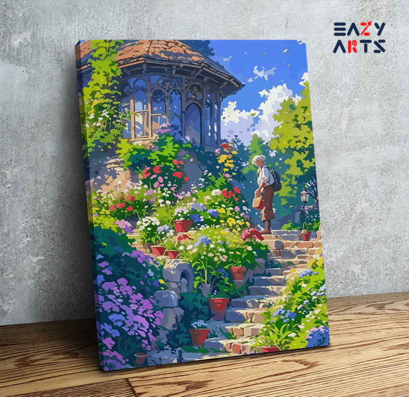 Blooming Garden Path Paint by Numbers Kit