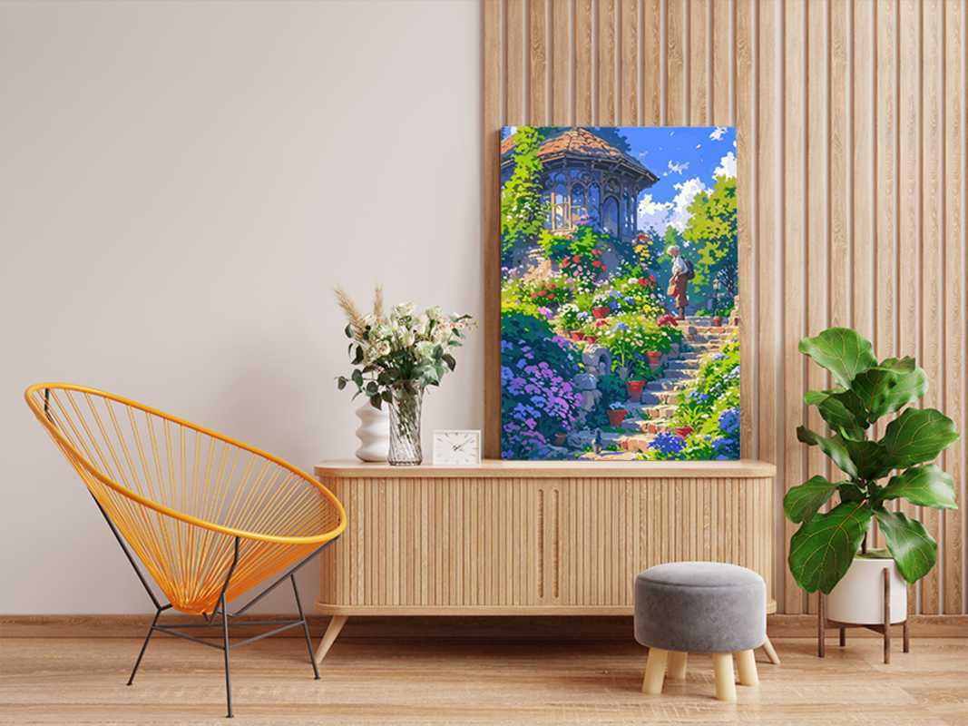 Blooming Garden Path Paint by Numbers Kit