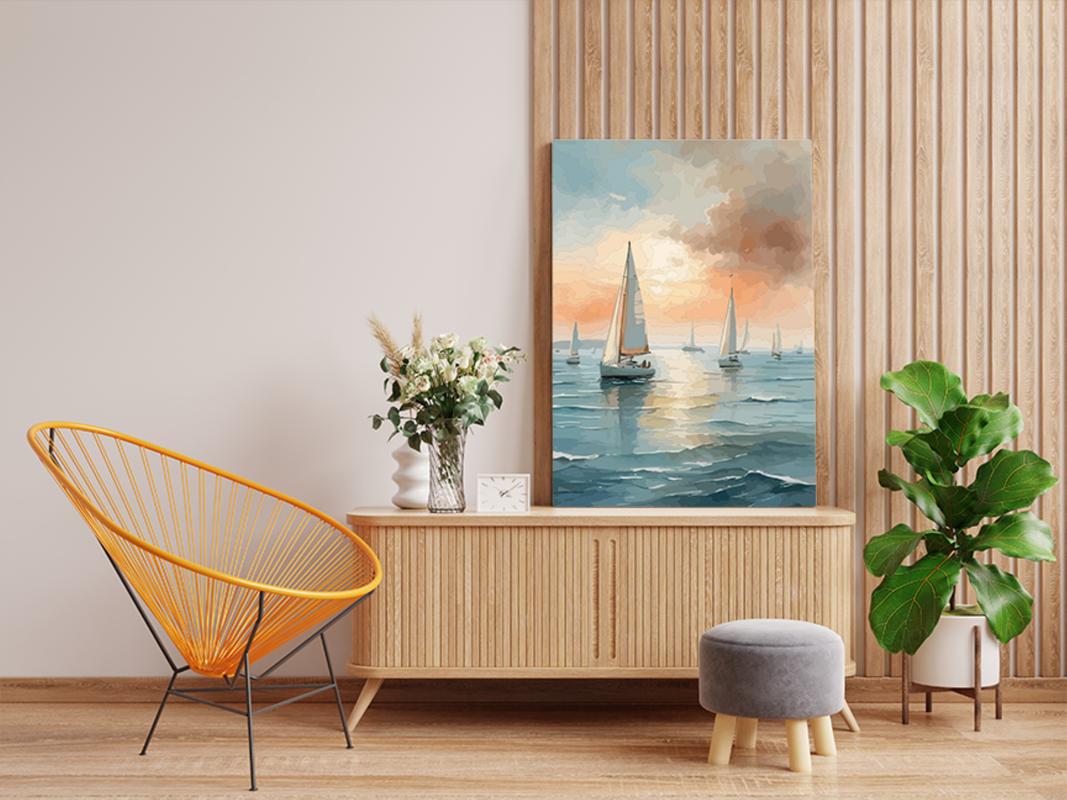 Sailing at Sunset Paint by Numbers Kit