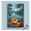 Eazy Arts Lakeside Campfire Escape Paint by Numbers Kit