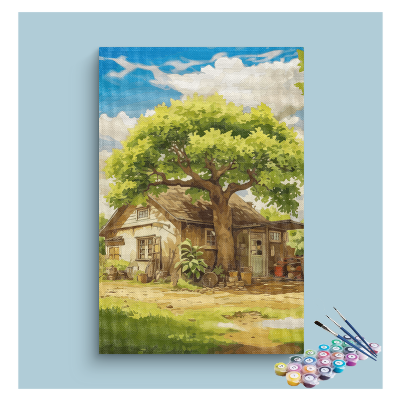 Rustic Cottage Retreat Paint by Numbers Kit