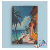 Eazy Arts Tropical Coastal Escape Paint by Numbers Kit