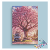 Eazy Arts Cherry Blossom Roadside Paint by Numbers Kit