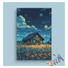 Eazy Arts Moonlit Cottage Garden Paint by Numbers Kit