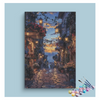 Eazy Arts Evening Lantern Street Paint by Numbers Kit