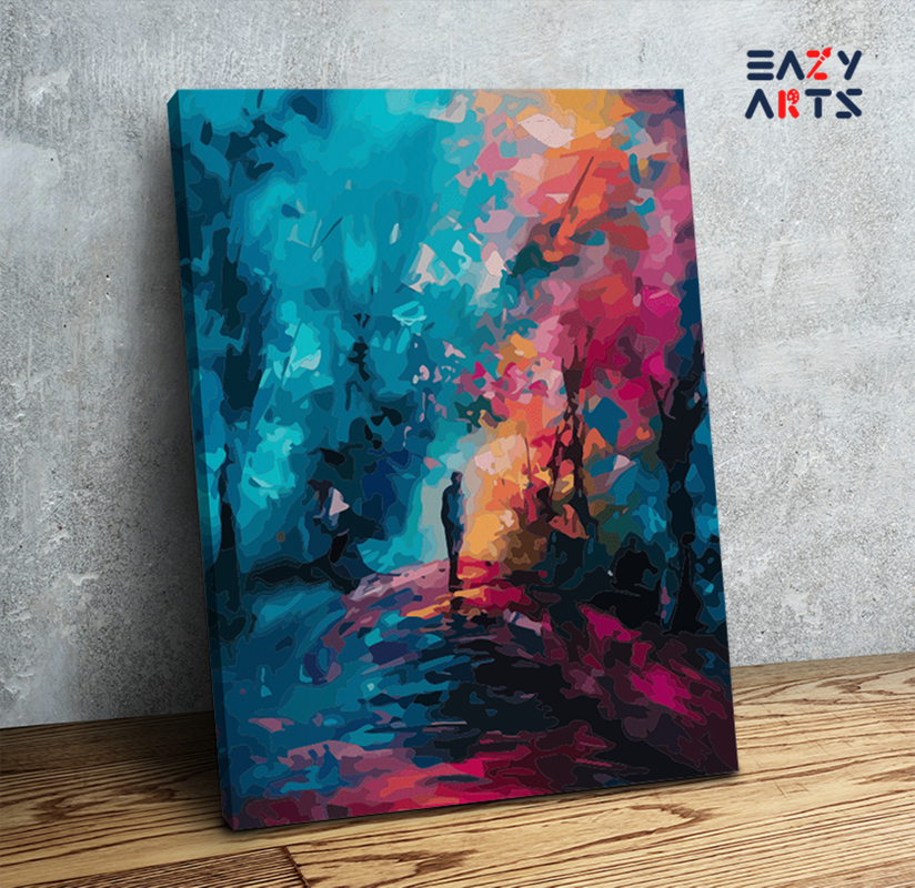 Abstract Night Walk Paint by Numbers Kit