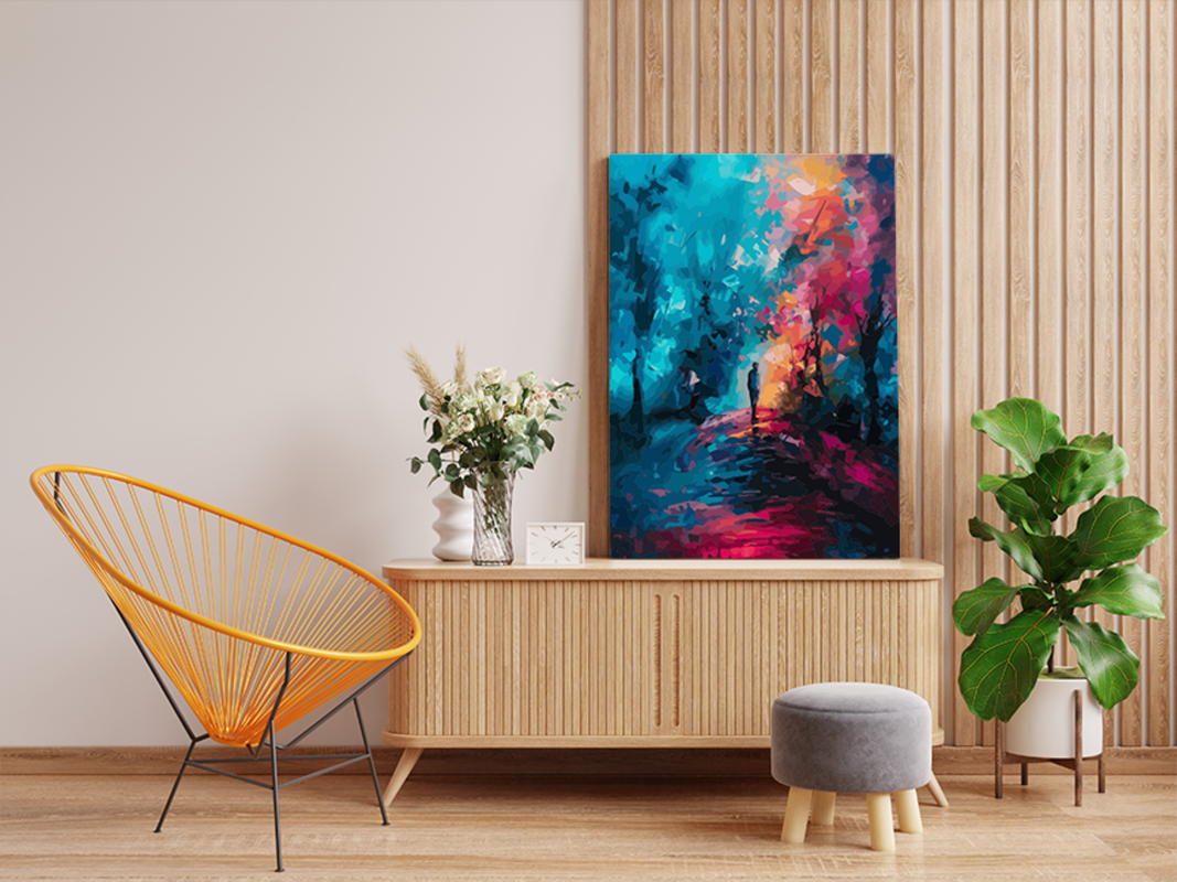 Abstract Night Walk Paint by Numbers Kit