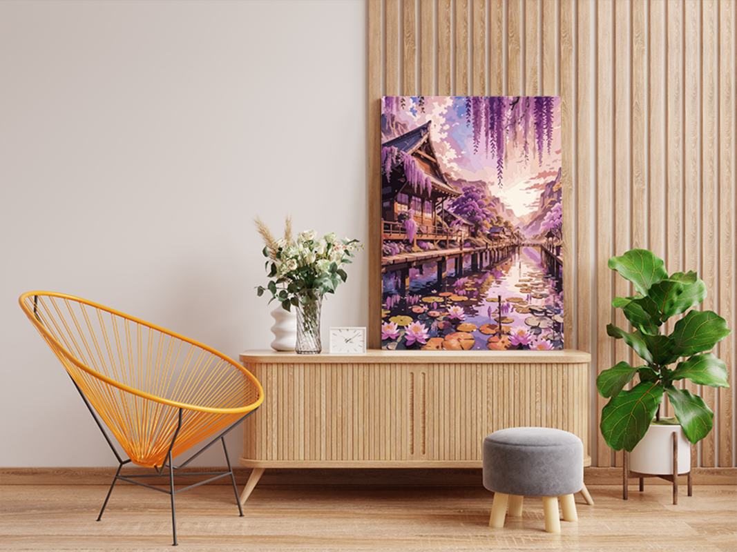 Wisteria Dream Water Garden Paint by Numbers Kit