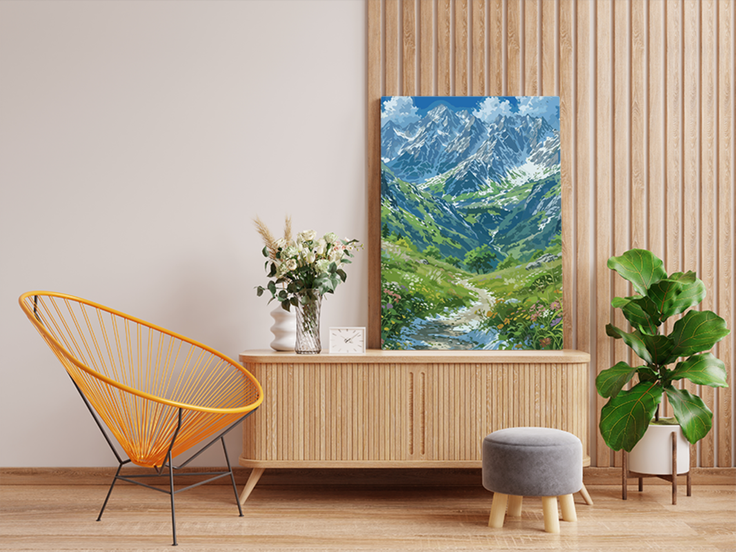 Alpine Mountain Trail Paint by Numbers Kit