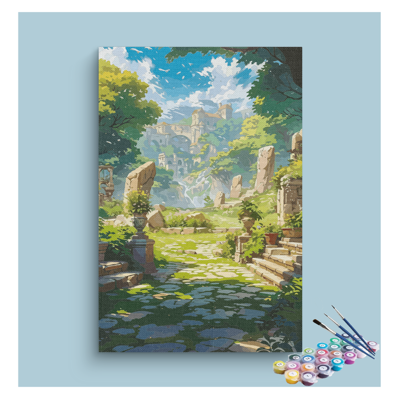 Enchanted Ruins Paint by Numbers Kit