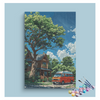 Eazy Arts Cozy Cabin with Camper Van Paint by Numbers Kit