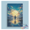 Eazy Arts Sunset Reflection Silhouette Paint by Numbers Kit