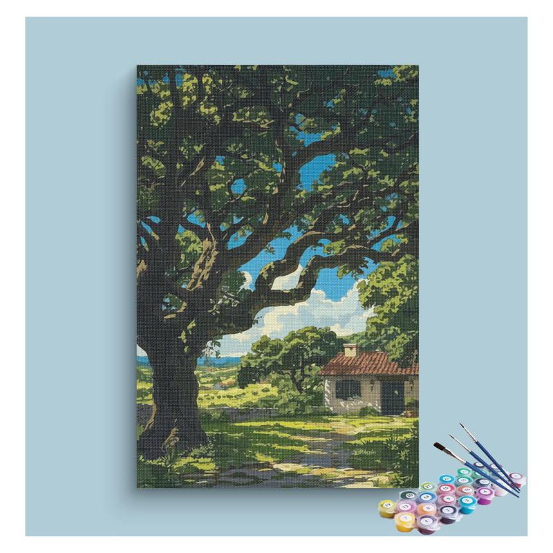 Tranquil Countryside Cottage Paint by Numbers Kit