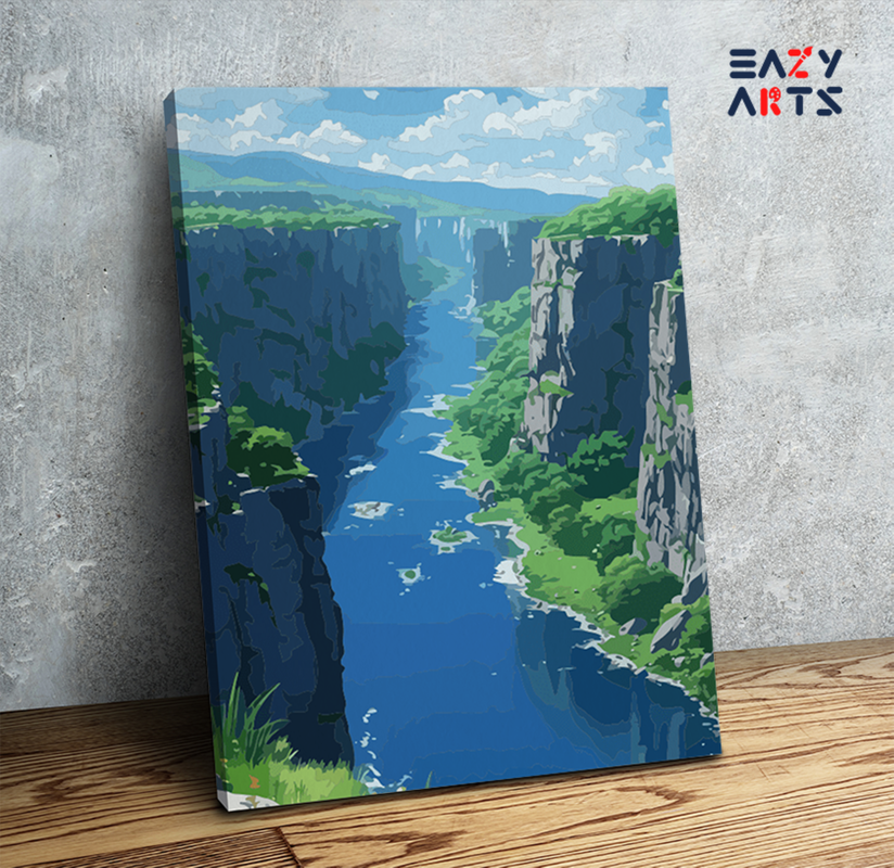 Majestic River Canyon Paint by Numbers Kit