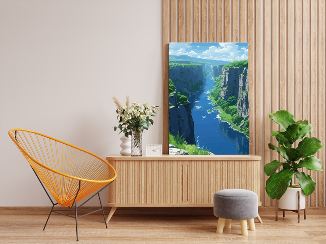 Majestic River Canyon Paint by Numbers Kit