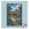 Eazy Arts Rustic Cottage with Garden Path Paint by Numbers Kit