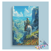 Eazy Arts Rider's View: Mountain Vistas Paint by Numbers Kit