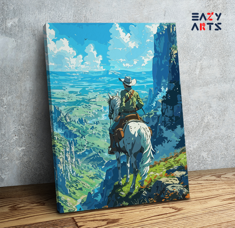 Rider's View: Mountain Vistas Paint by Numbers Kit