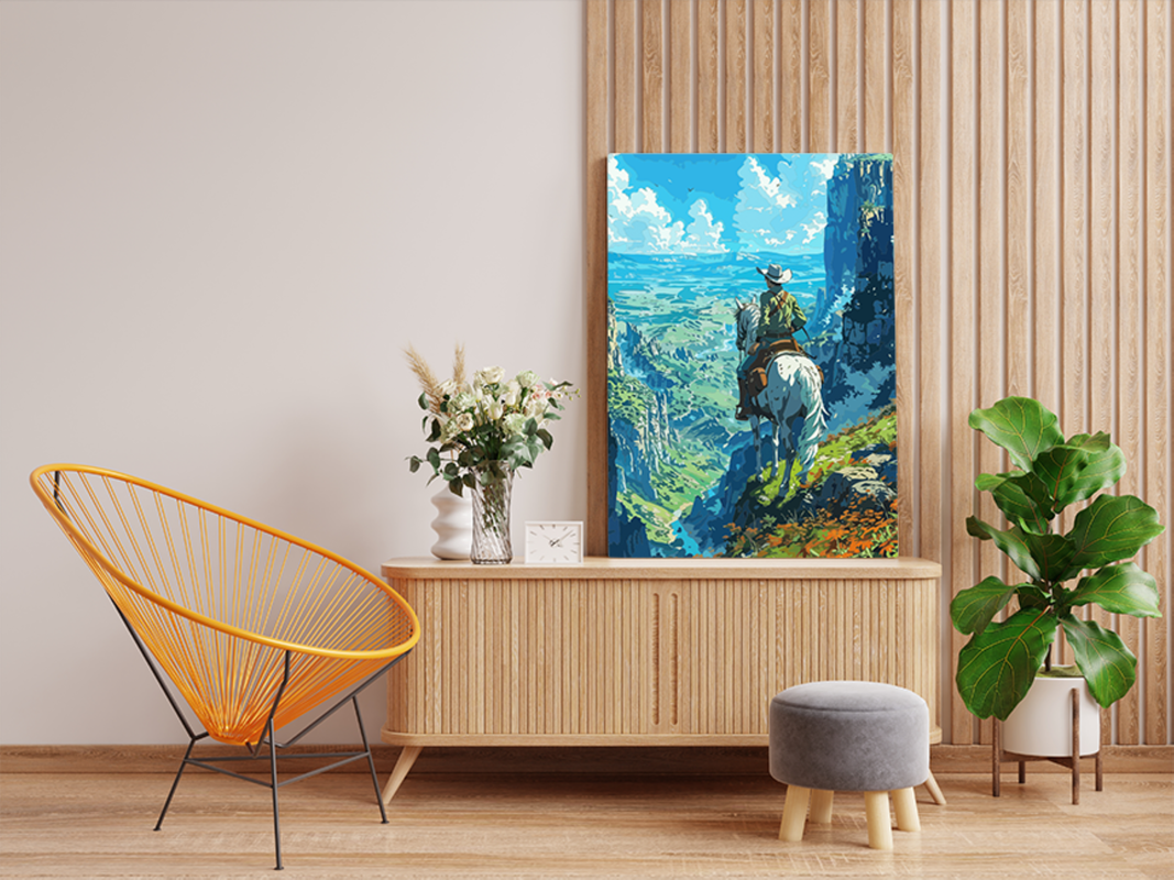 Rider's View: Mountain Vistas Paint by Numbers Kit