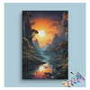Eazy Arts Majestic Sunset River Valley Paint by Numbers Kit