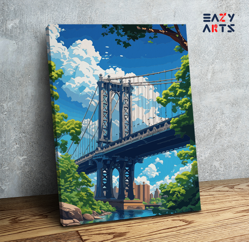 Iconic City Bridge Paint by Numbers Kit