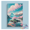 Eazy Arts Majestic Mountain Blossom Paint by Numbers Kit