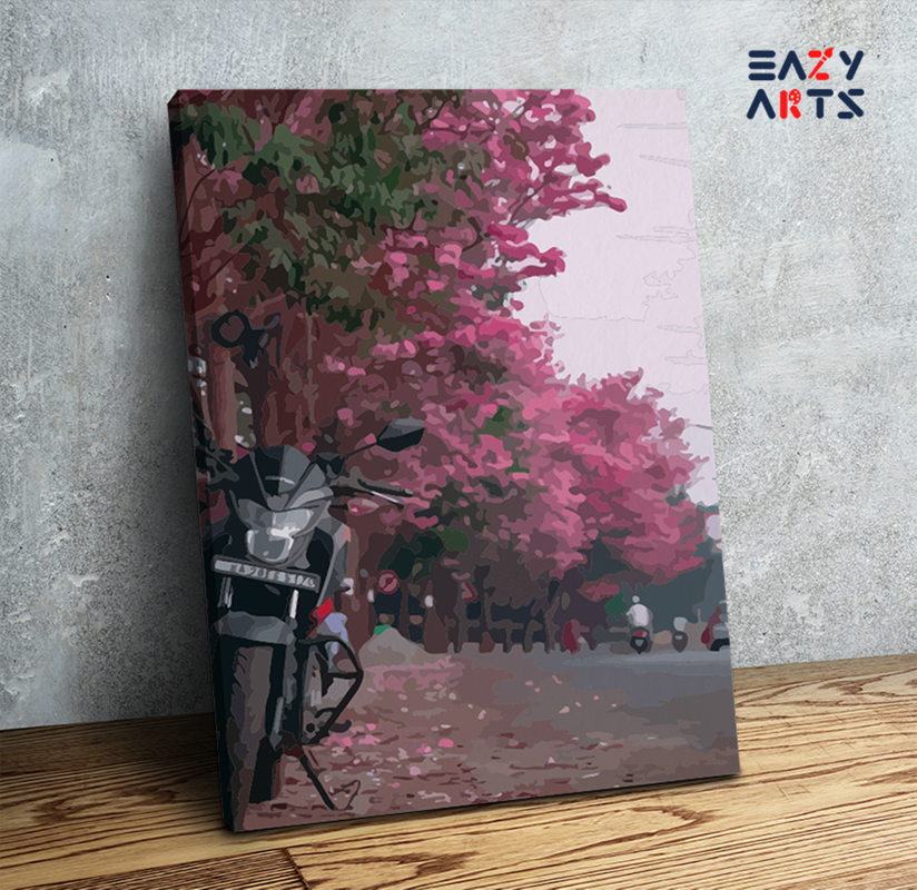 Bangalore Blossom Ride Paint by Numbers Kit