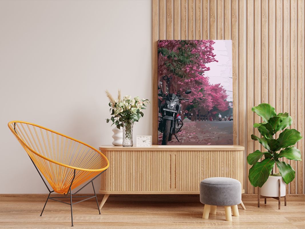 Bangalore Blossom Ride Paint by Numbers Kit