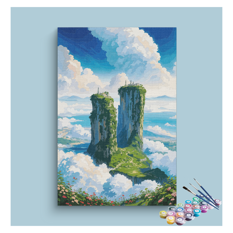 Skyward Peaks Landscape Paint by Numbers Kit