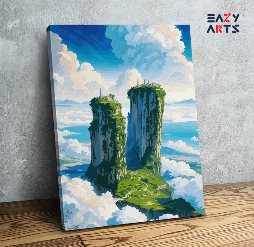 Skyward Peaks Landscape Paint by Numbers Kit