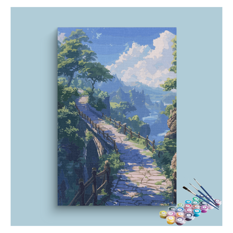Mountain Pathway Adventure Paint by Numbers Kit