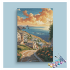 Eazy Arts Mediterranean Sunset Village Paint by Numbers Kit