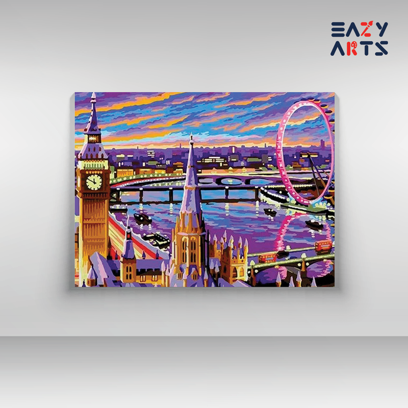 London Cityscape Paint by Numbers Kit