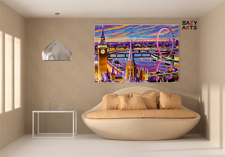 London Cityscape Paint by Numbers Kit