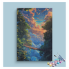 Eazy Arts Sunset Forest Bridge Paint by Numbers Kit