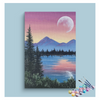 Eazy Arts Tranquil Moonlit Lake Paint by Numbers Kit