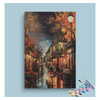 Eazy Arts Autumn Night Street Paint by Numbers Kit