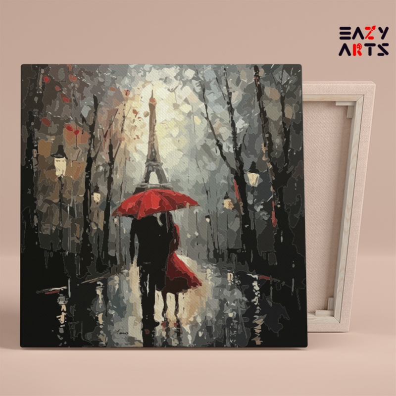 Romantic Evening in Paris Paint by Numbers Kit